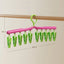 Folding Windproof Household Wardrobe Multi-clip Hook Rotating Hanger Clip Seamless Dormitory Drying Hanger