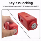 Mini Electric Vehicle Bike Anti-Theft Lock Set - Bicycle Brake Handlebar Grip Cycling Horn Throttle Lock for Scooter Motorcycle