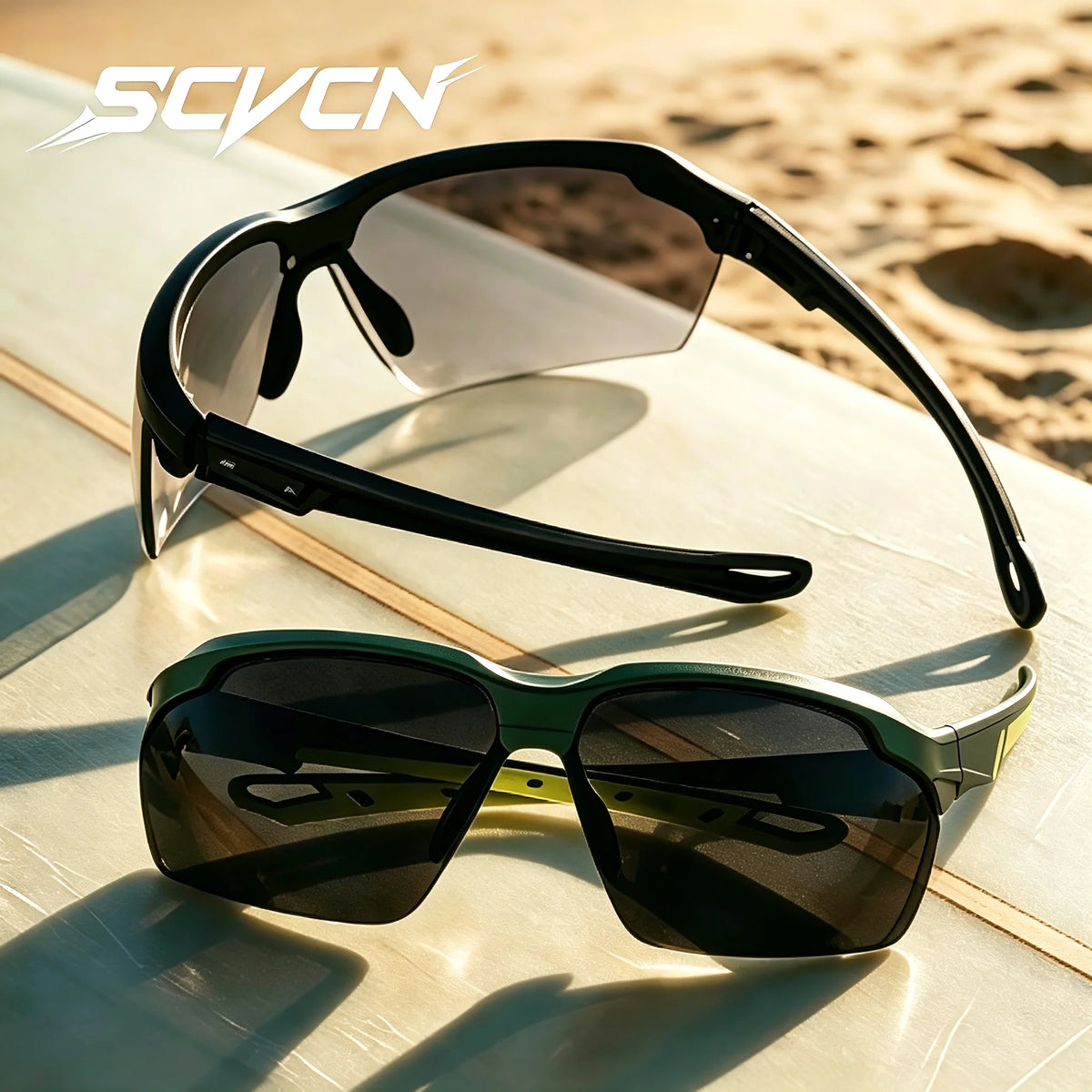 SCVCN UV400 Photochromic Outdoor Cycling Sunglasses High Fashion Women Sports Running Sunglasses Hiking MTB Road Bike Glasses