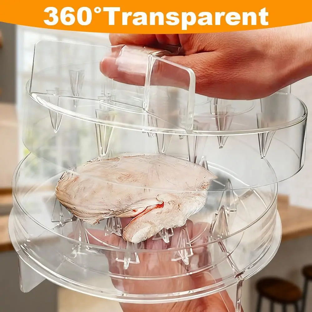 Clear Chicken Shredder Strong Anti-Slip Base Ergonomic Handle Chicken Shredder Tool BPA Free Manual Meat Shredder Tool Meal Prep