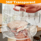 Clear Chicken Shredder Strong Anti-Slip Base Ergonomic Handle Chicken Shredder Tool BPA Free Manual Meat Shredder Tool Meal Prep