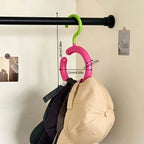 1 PCS Multifunctional Non Punching Clothes and Hat Hook, Dormitory Underwear Suspender Bag, Hat Scarf, Seamless Storage Hook