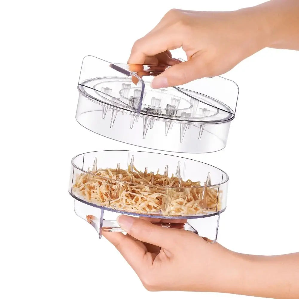 Clear Chicken Shredder Strong Anti-Slip Base Ergonomic Handle Chicken Shredder Tool BPA Free Manual Meat Shredder Tool Meal Prep