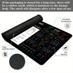 Stock Trading Chart Theme Mouse Pad Desk Mat Gaming Mat Rubber Anti-Slip Durable Desk Accessories Keyboard Desktop Pads Maus Pad