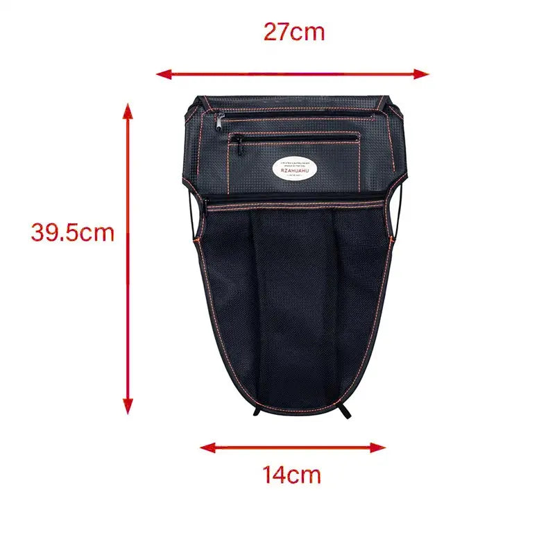 Motorcycle Scooter Seat Bag Tool Storage Motorcycle Under Seat Storage Pouch Bag Zipper PU Leather Storage Package Organizer
