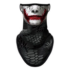 Bicycle UV Protection Face Mask Hiking Fishing Breathable Neck Cover Quick-drying Cycling Triangle Scarf Halloween 3D Skull Mask