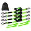 C4DD 4pcs Polyester Webbing Ratchet Straps For Motorcycle Equipment Transport
