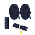 8mm No Tie Shoe Laces Button locking Without Ties Elastic Laces Sneaker Widened Flat Shoelace for Shoes
