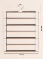 Stainless Steel Multi Functional Pants Rack Cloud Ladder Hanging Folding Multi-layer Seamless Storage Organizer
