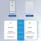 Wireless Smart Switch Pusher Bot RF IR Remote Control No Wiring Physical Rocker Light Switch Fingerbot Type C Rechargeable