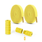 8mm No Tie Shoe Laces Button locking Without Ties Elastic Laces Sneaker Widened Flat Shoelace for Shoes