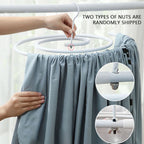 1/2pcs Round Spirals Sheet Hanger Quilt Sheet Sheet Hangers Multi-Functional Balcony Rotating Spirals Drying Rack For Clothes