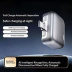 Intelligent Automatic Pop-Up Charging Adapter, Automatic Power-Off Separator, 140W Safe Overnight Charging, Compatible with All