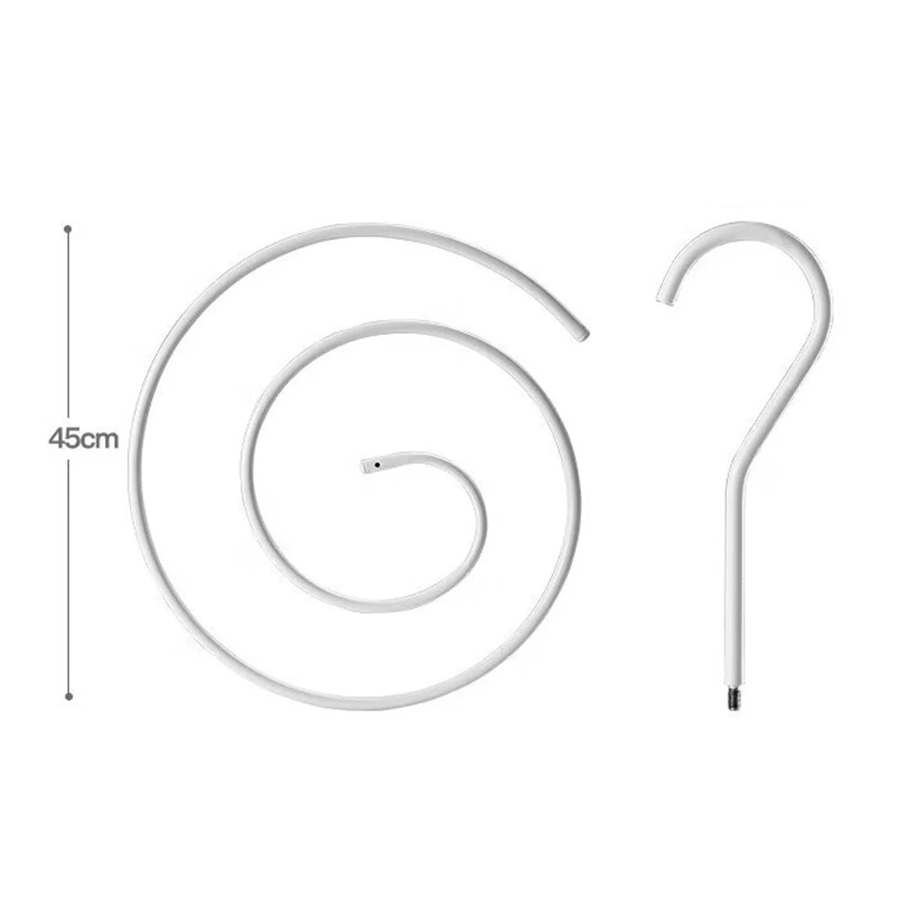 1/2pcs Round Spirals Sheet Hanger Quilt Sheet Sheet Hangers Multi-Functional Balcony Rotating Spirals Drying Rack For Clothes