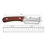 Stainless Steel 2-in-1 Peeling Knife Scallion Knife Fruit Potato And Vegetable Multifunctional Peeling Knife Wooden Handle Knife