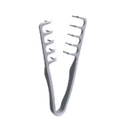 Men Fluffy Texture Hair Gripper Styling Comb, Portable Plastic Barber Tool for DIY Hairstyle Salon Daily Business Travel Office