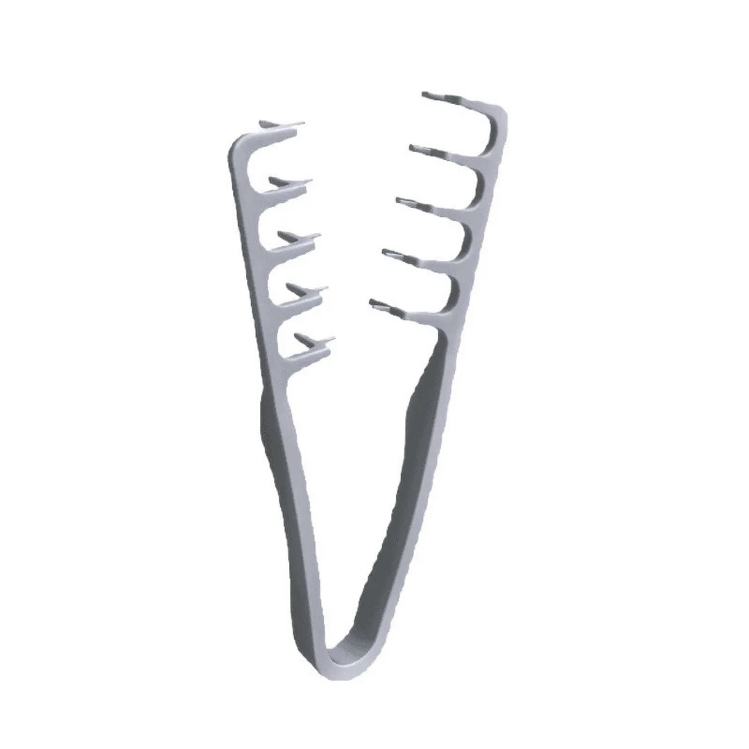 Men Fluffy Texture Hair Gripper Styling Comb, Portable Plastic Barber Tool for DIY Hairstyle Salon Daily Business Travel Office