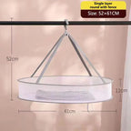 SUSU 1/2 Layer Home Foldable Mesh Clothes Basket Clothes Net Sweater Anti Deformation Flat Clothes Basket Socks Underwear Tool