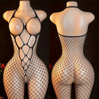 High Waist Pantyhose Mesh Stockings For Sex Sexy Porn Female Lingerie Fishnet Bondage Erotic Bodysuit Stretch Open Crotch Tights