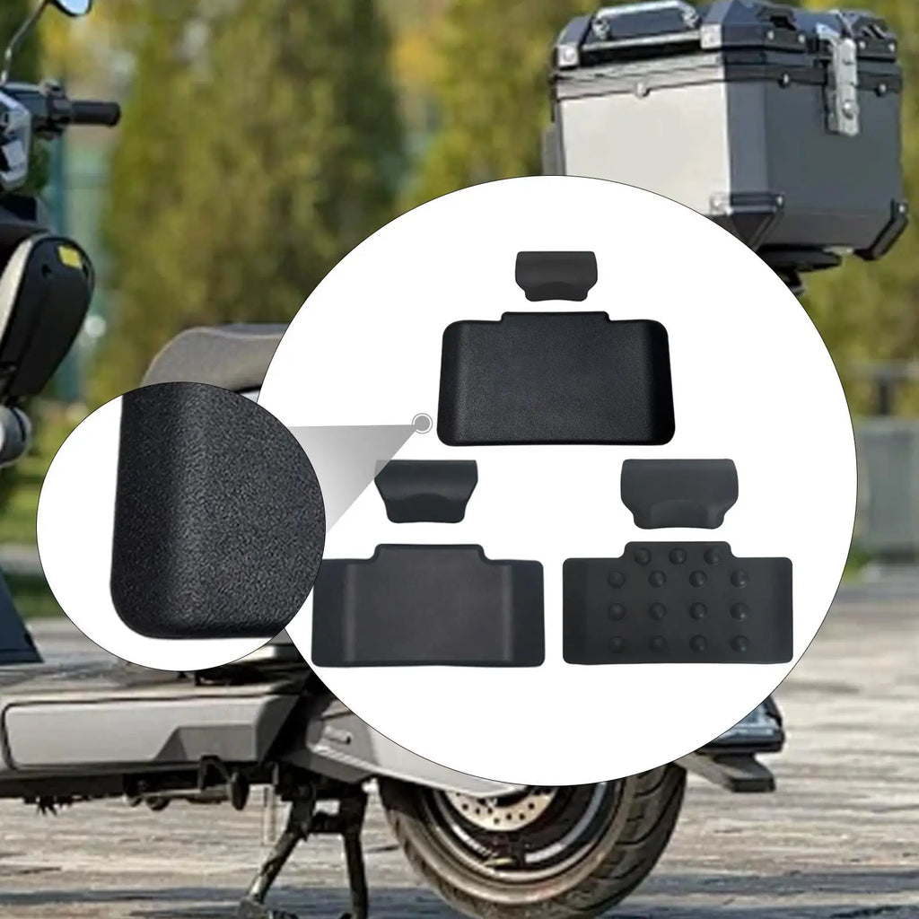 Motorcycle Trunk Backrest,Passenger Backrests Back Pad,Soft,PU,Shockproof,Rear Top Luggage Case Box Cushion Pad,for Travel