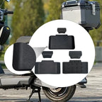 Motorcycle Trunk Backrest,Passenger Backrests Back Pad,Soft,PU,Shockproof,Rear Top Luggage Case Box Cushion Pad,for Travel