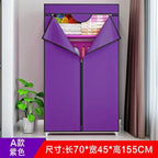 Portable Closet Large Wardrobe with 6 Shelves Clothes Organizer with Hanging Rods Wardrobe with Side Pockets Clothes