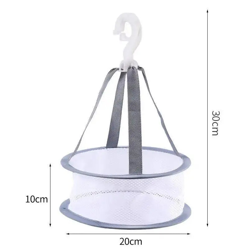 SUSU 1/2 Layer Home Foldable Mesh Clothes Basket Clothes Net Sweater Anti Deformation Flat Clothes Basket Socks Underwear Tool