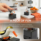 Creative Woodpecker Toothpick Box Creative Pressing Toothpick Cartridge Bird Holding Toothpick Jar Holder