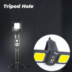 Mini Flashlight Keychain Light COB Work Light USB Rechargeable Lamp with 90° Foldable Side Lights Super Bright Portable Lanterns