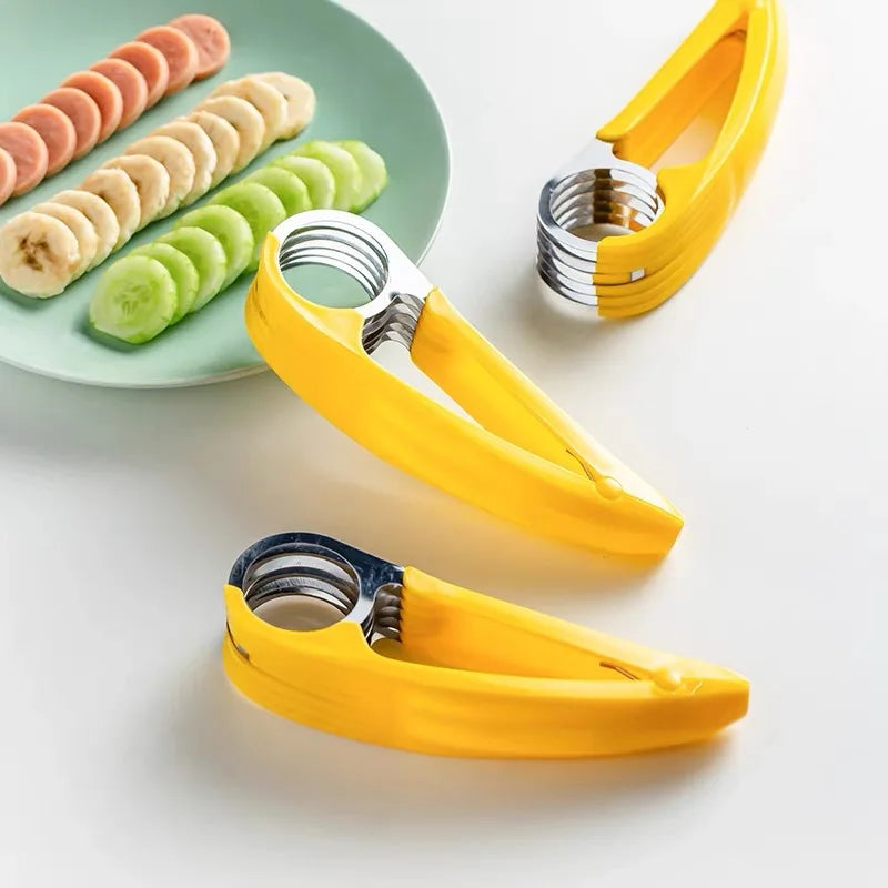 Ham Banana Slicer Cutter Eco-friendly Kitchen Tools Plastic Vegetable Fruit Slicers Cutter Cucumber Sala Shredders Cooking Tools