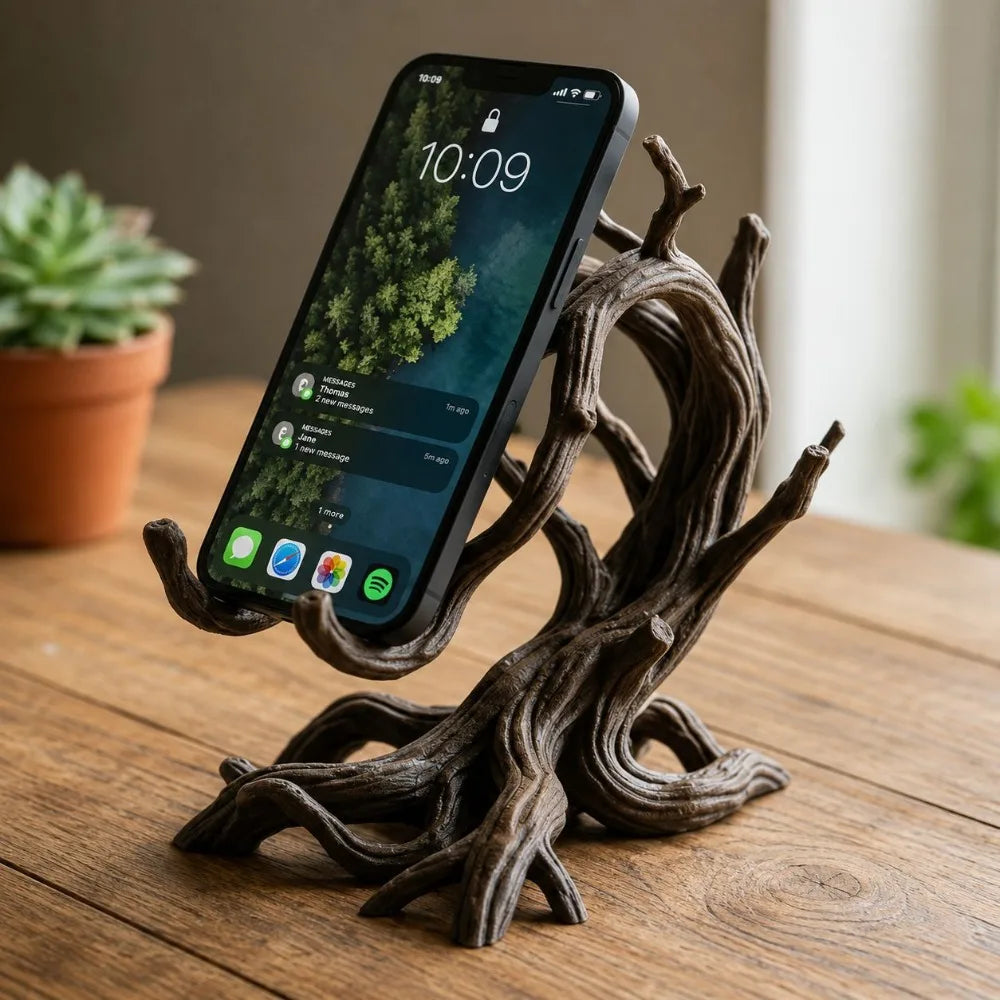 Dendritic Phone Stand 3D Printed Branch Shape Desktop Phone Holder For Mobile Phone Display