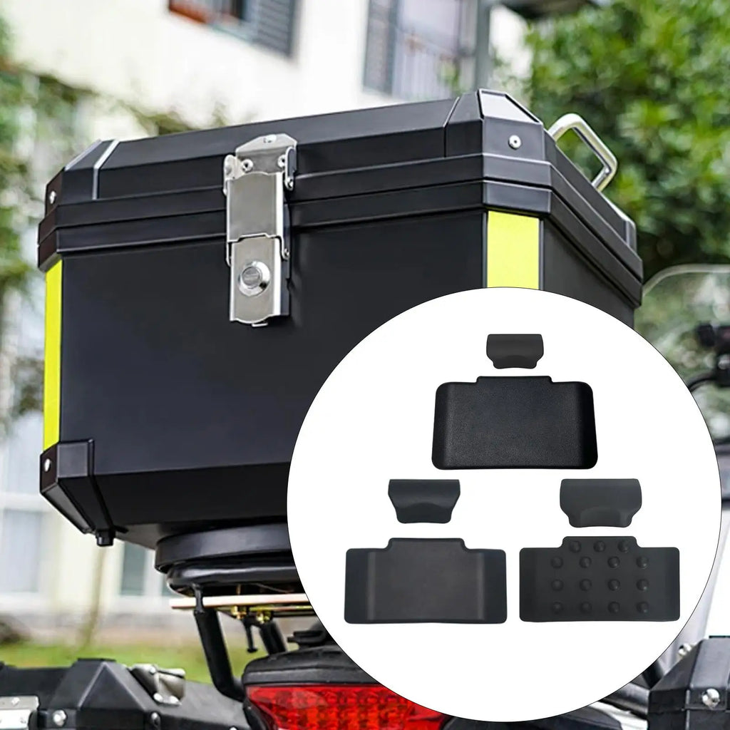 Motorcycle Trunk Backrest,Passenger Backrests Back Pad,Soft,PU,Shockproof,Rear Top Luggage Case Box Cushion Pad,for Travel
