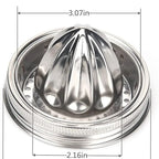 1PC Stainless Steel Citrus Juicer Cover Wide Mouth Mason Jar Metal Juicing Tool Kitchen Supplies