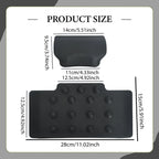 Motorcycle Trunk Backrest,Passenger Backrests Back Pad,Soft,PU,Shockproof,Rear Top Luggage Case Box Cushion Pad,for Travel