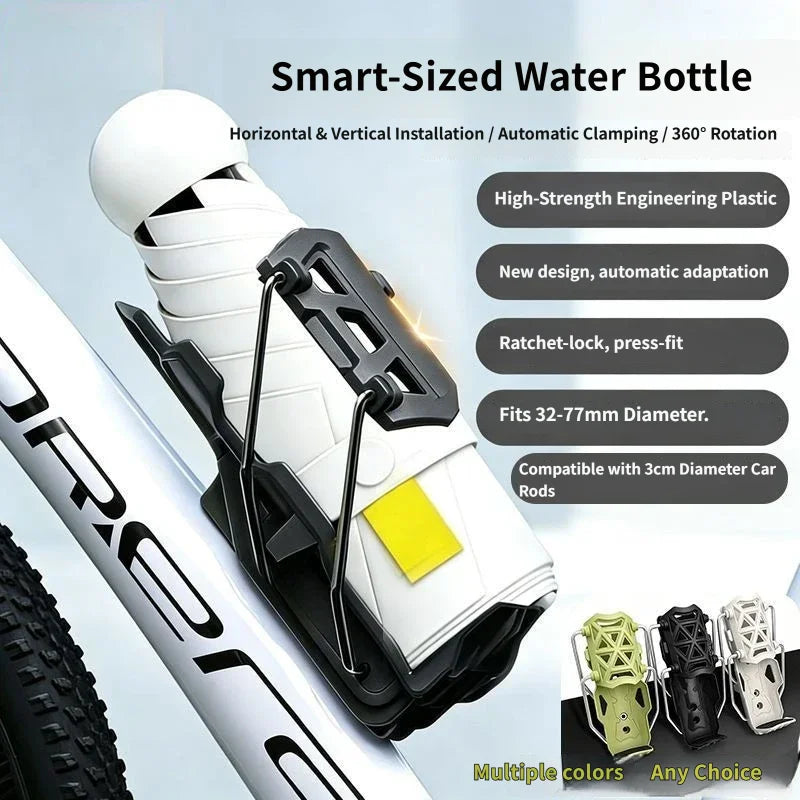 1 Pcs Adaptive Water Cup Holder Motorcycle Electric Bike Bicycle Bumper Universal Water Kettle Holder Rotatable Folding