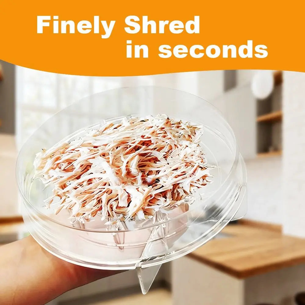 Clear Chicken Shredder Strong Anti-Slip Base Ergonomic Handle Chicken Shredder Tool BPA Free Manual Meat Shredder Tool Meal Prep