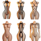 High Waist Pantyhose Mesh Stockings For Sex Sexy Porn Female Lingerie Fishnet Bondage Erotic Bodysuit Stretch Open Crotch Tights