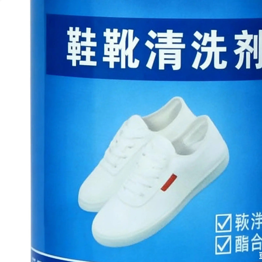 White Shoe Cleaner 100ml Foam Waterless Remover White Leather Shoe Cleaner for Leather Canvas Mesh Fabric Basketball Athletic