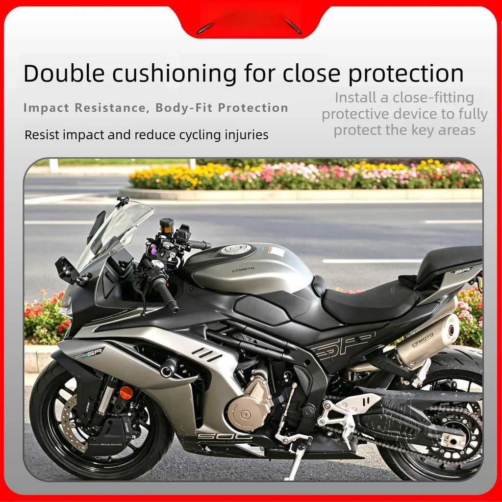 Motorcycle Crotch Protector Silicone Anti-collision Fuel Tank Cushion Non-slip Rider Protection Pad Motorbike Riding Safety