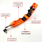 Mini Electric Vehicle Bike Anti-Theft Lock Set - Bicycle Brake Handlebar Grip Cycling Horn Throttle Lock for Scooter Motorcycle