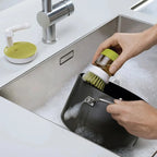 Dish Brush With Soap Dispenser Multi Use Soap Dispensing Scrub Brush For Household Universal Kitchen Dish Palm Brush With Tary