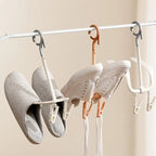 Rotatable Shoe Drying Rack Double Hooks Multi-Functional Shoe Hanging Hook Windproof Space Saving Shoes Hanger