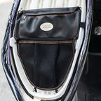 Motorcycle Scooter Seat Bag Tool Storage Motorcycle Under Seat Storage Pouch Bag Zipper PU Leather Storage Package Organizer