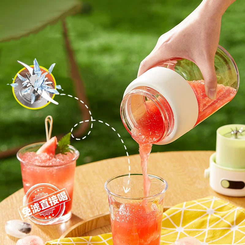 1000ML Portable Blender USB Electric Juicer Fruit Mixers Fruit Home Smoothies Mixer Multifunctional Juice Maker Machine Blender Secondary image
