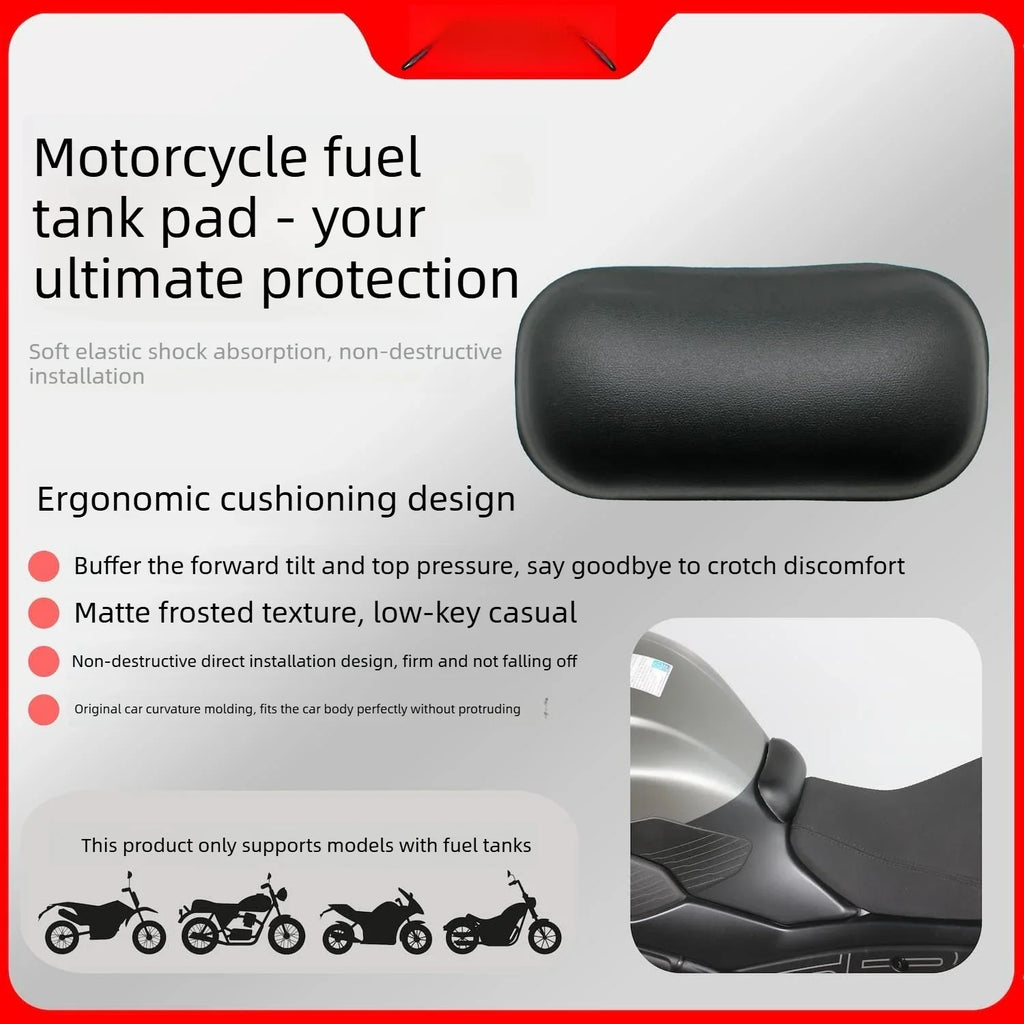 Motorcycle Crotch Protector Silicone Anti-collision Fuel Tank Cushion Non-slip Rider Protection Pad Motorbike Riding Safety