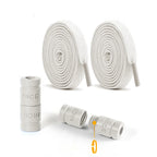 8mm No Tie Shoe Laces Button locking Without Ties Elastic Laces Sneaker Widened Flat Shoelace for Shoes