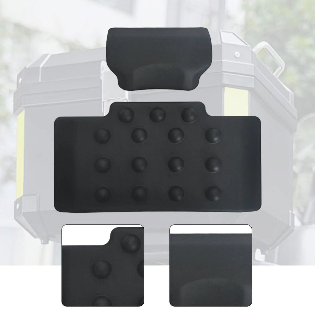 Motorcycle Trunk Backrest,Passenger Backrests Back Pad,Soft,PU,Shockproof,Rear Top Luggage Case Box Cushion Pad,for Travel