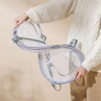 SUSU 1/2 Layer Home Foldable Mesh Clothes Basket Clothes Net Sweater Anti Deformation Flat Clothes Basket Socks Underwear Tool
