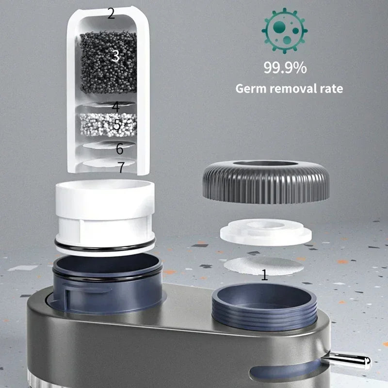 Kitchen Faucet Water Filter Washable Tap Water Purifier Aerator for Home Kitchen with 1 Extra Filter Secondary image