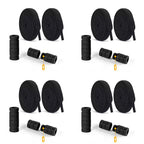 8mm No Tie Shoe Laces Button locking Without Ties Elastic Laces Sneaker Widened Flat Shoelace for Shoes